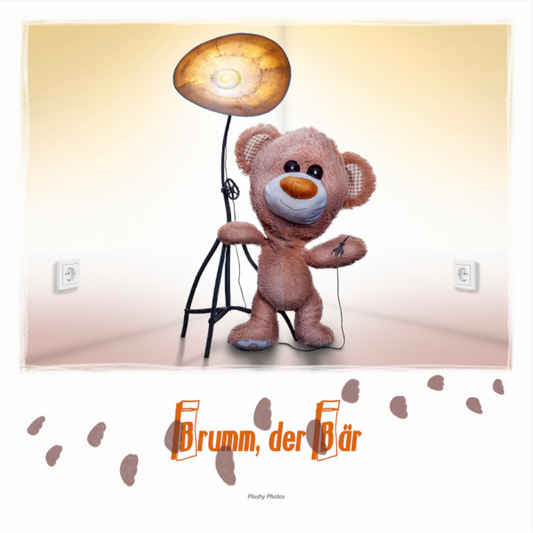 Main image Plushy Brumm der Baer Wanddeko Quadrat