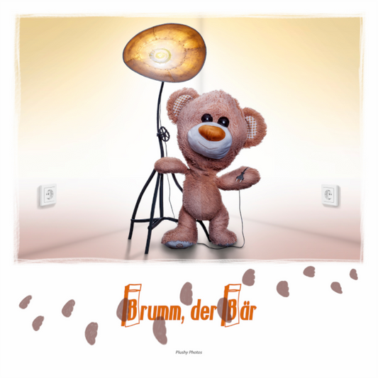 Main image Plushy Brumm der Baer Wanddeko Quadrat