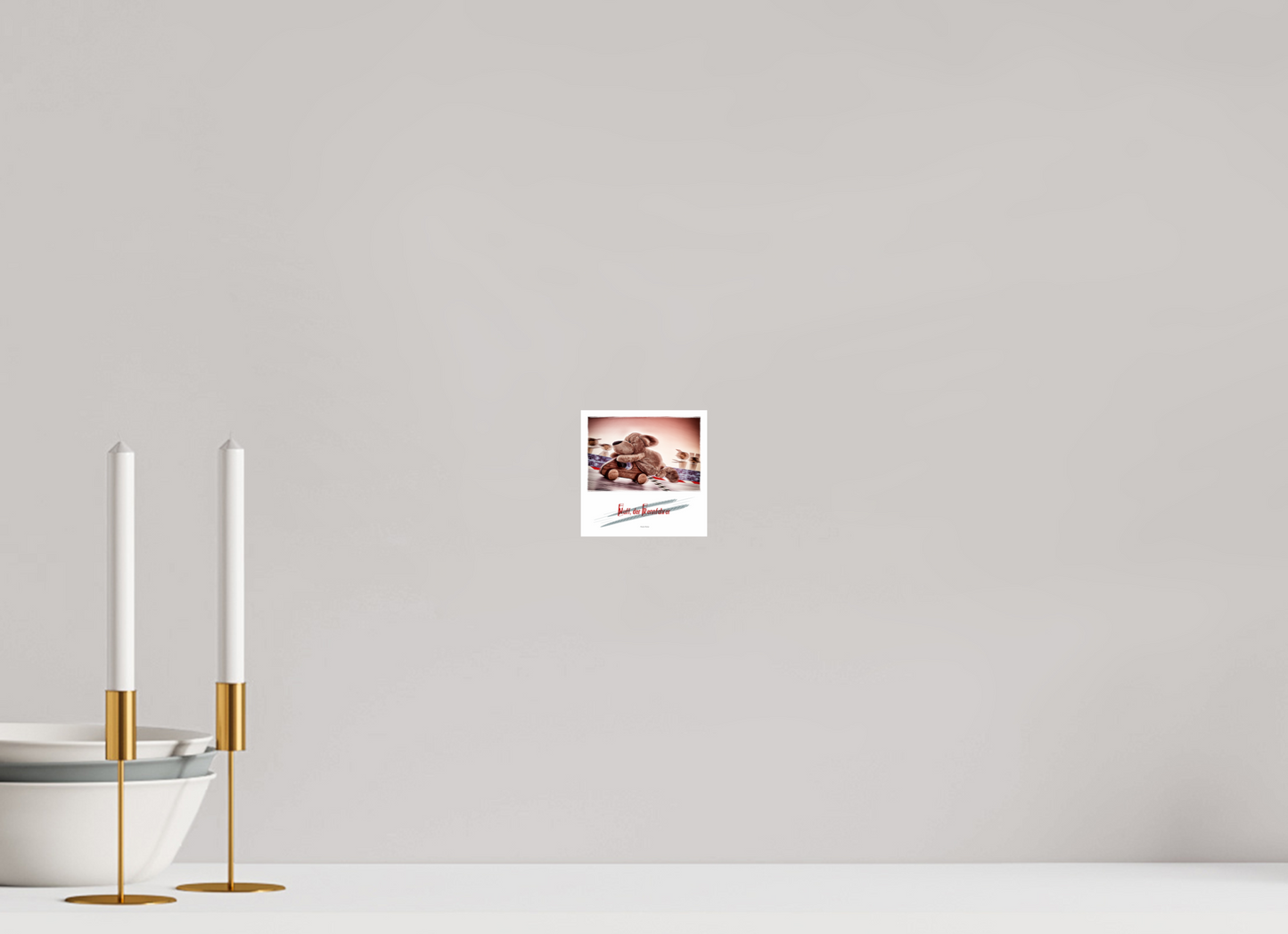 10 x 10 cm, Photo Print On Fuji Crystal DP II Plushy Wuff der Rennfahrer Wanddeko Quadrat