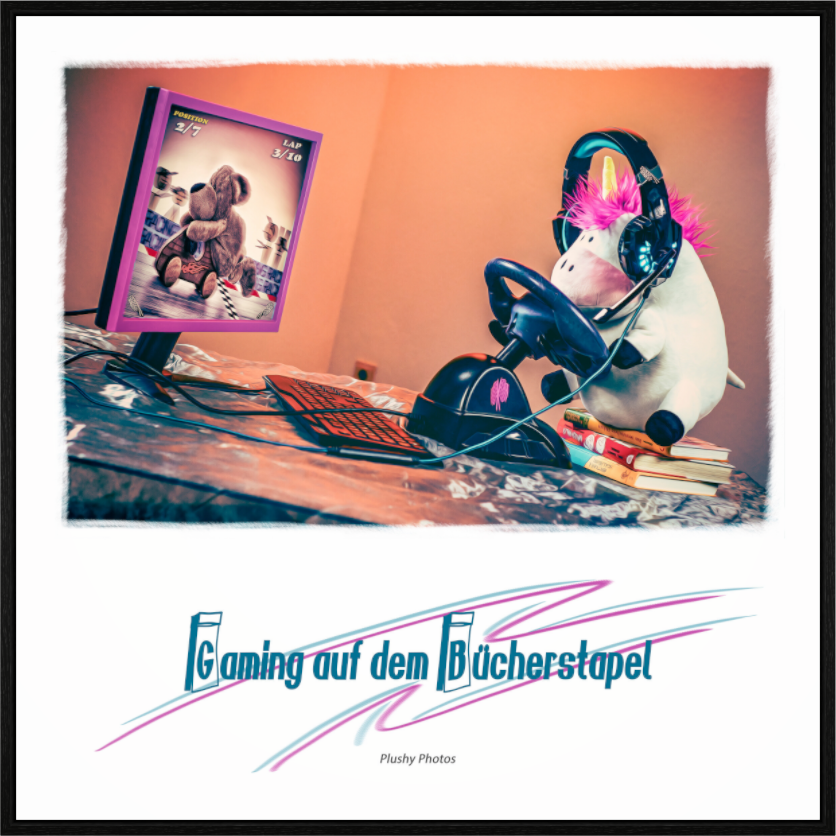 Main image Gaming auf dem Buecherstapel