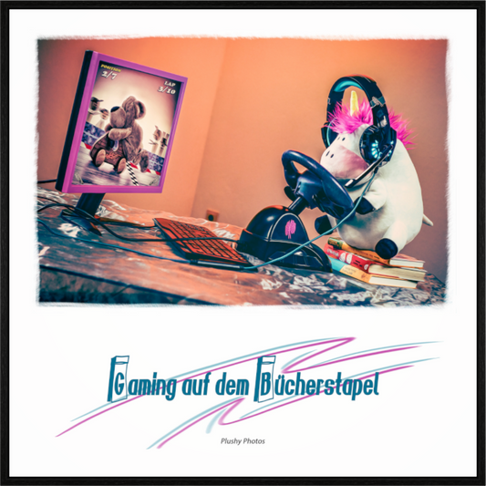 Main image Gaming auf dem Buecherstapel