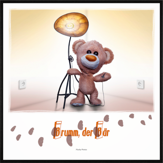 Main image Plushy Brumm der Baer Wanddeko Quadrat