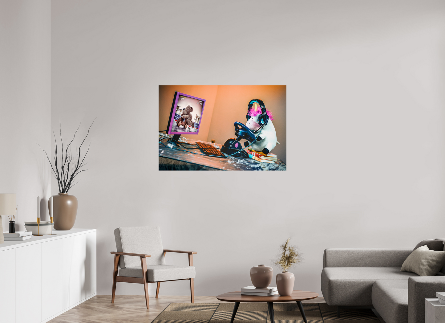 120 x 80 cm, Photo Print On Fuji Crystal DP II A Gaming Unicorn