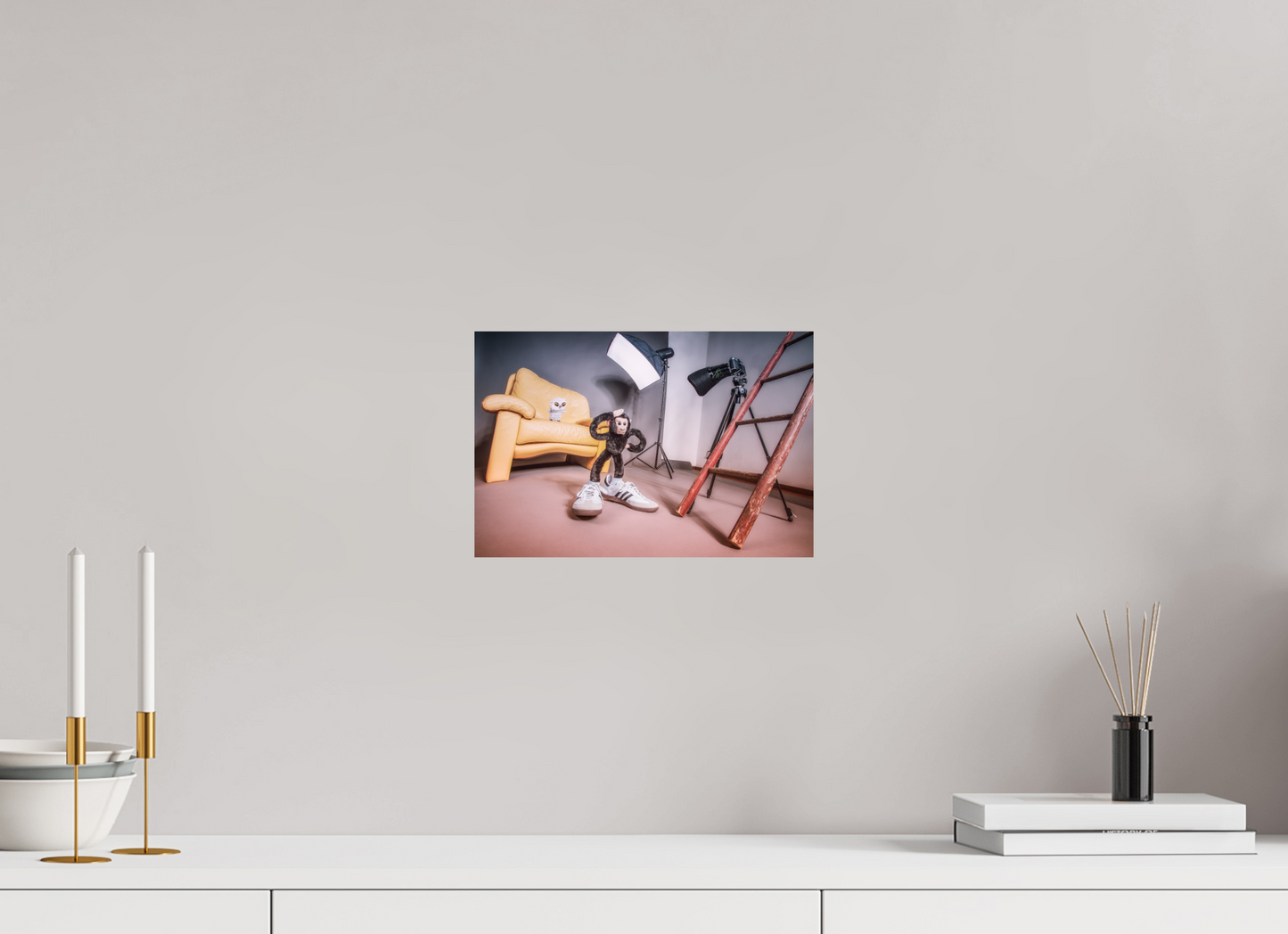 30 x 20 cm, Photo Print On Fuji Crystal DP II Plushy Monkey as a Photograph